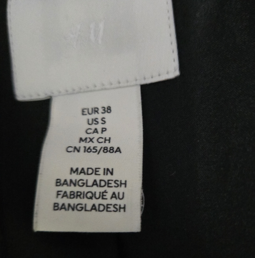 H&M Black Blazer Tailored Suit Jacket - Picture 7 of 7